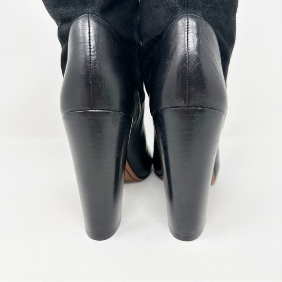 Rachel Zoe Leather Claudia Slouch Heeled Boots - Picture 4 of 13